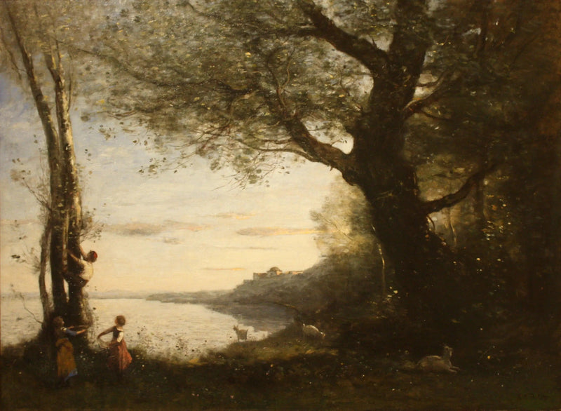 Os pequenos caçadores - Jean-Baptiste Camille Corot