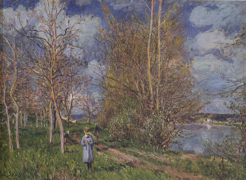 Les Petits Prés au printemps, By - Alfred Sisley image 1 reproduction réalisée par Alpha Reproduction