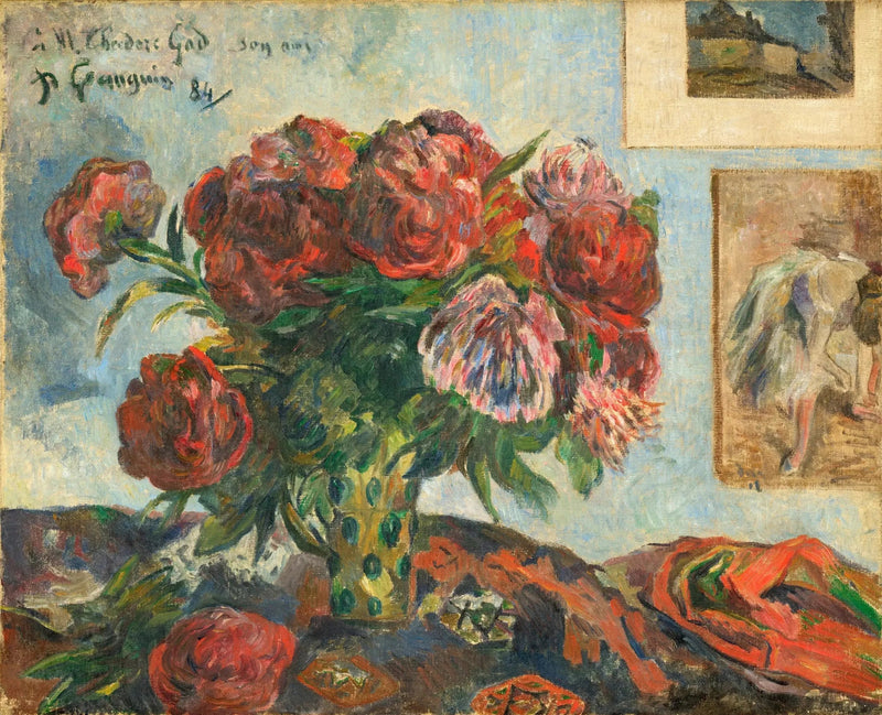 As Peônias I - Paul Gauguin