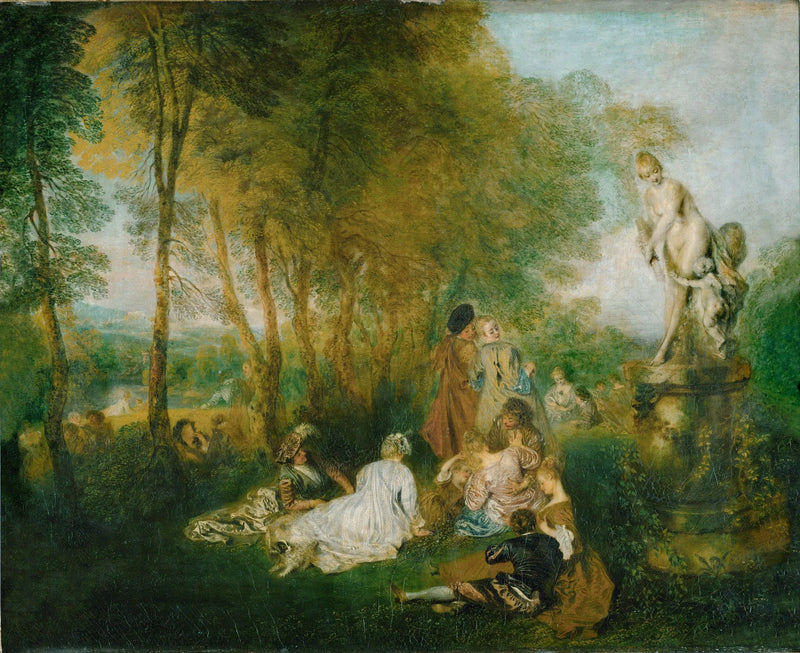 Os prazeres do amor - Antoine Watteau