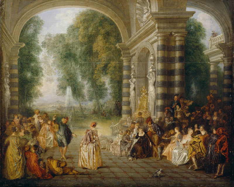 Os Prazeres do Baile - Antoine Watteau