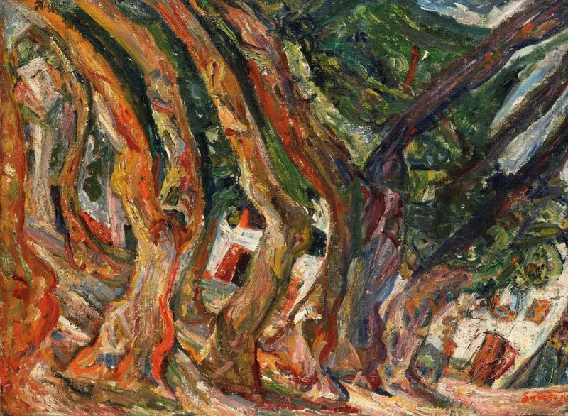 Os Plátanos em Céret - Chaim Soutine