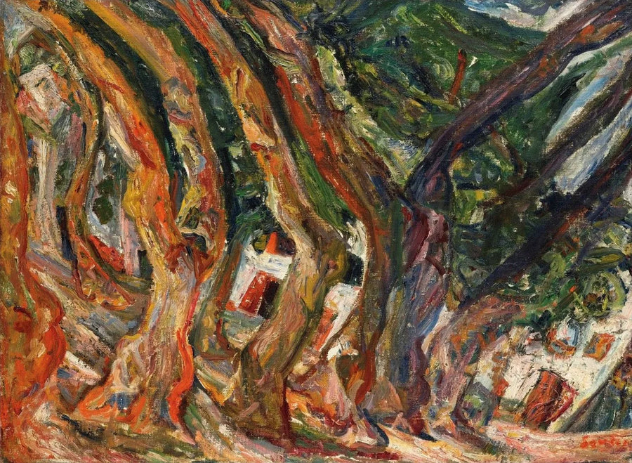 Os Plátanos em Céret - Chaim Soutine