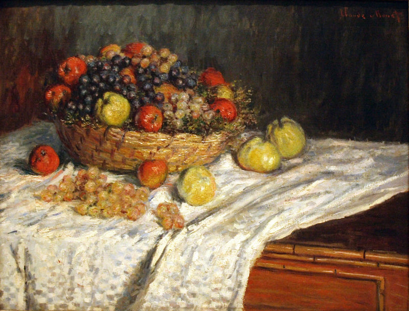 As maçãs e as uvas - Claude Monet