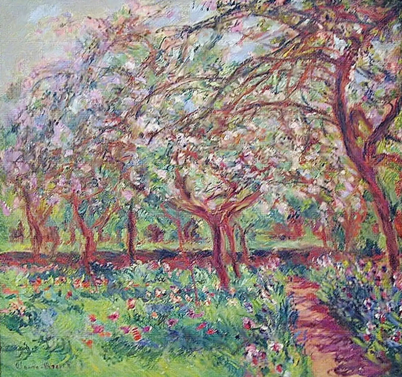 Macieiras em flor - Claude Monet