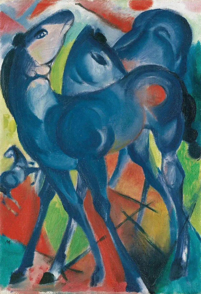 Os potros azuis - Franz Marc