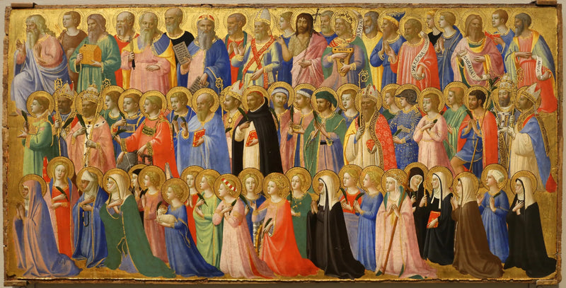 Os precursores de Cristo com os santos e mártires - Fra Angelico