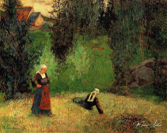 Les premières fleurs - Paul Gauguin - Reproductions de tableaux et peintures haut de gamme