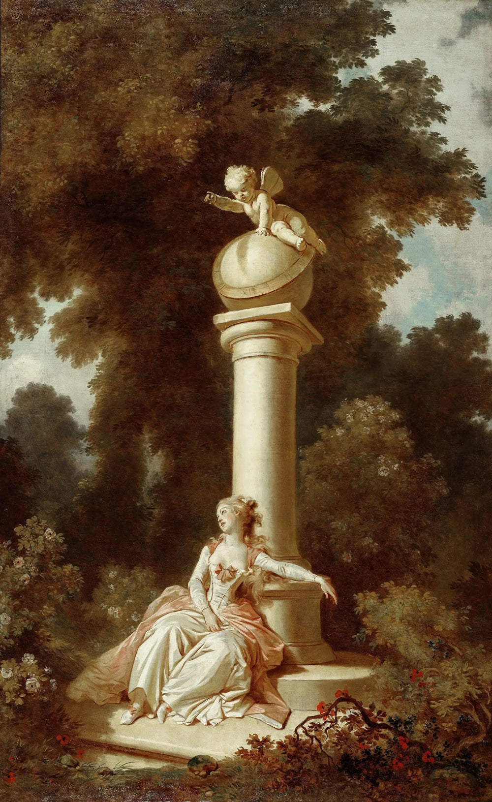 Les Progrès de l'amour : Rêverie - Jean-Honoré Fragonard image 1 reproduction artisanale de tableau