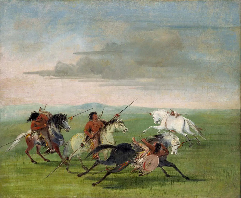 As façanhas equestres dos Comanches - George Catlin