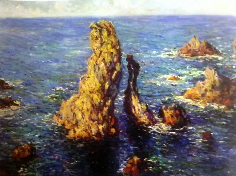 As pirâmides em Port-Coton - Claude Monet