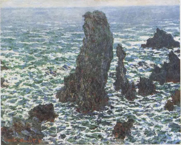 As Pirâmides de Port-Coton, Belle-Île-en-Mer - Claude Monet