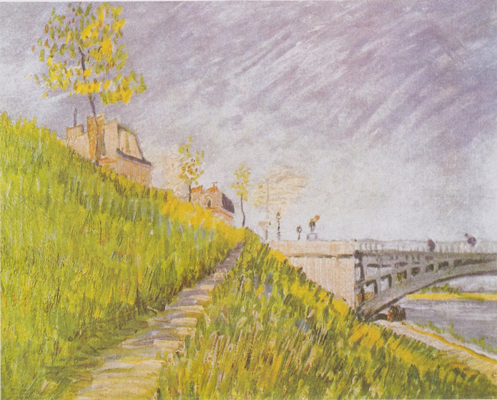 Les quais de Seine avec le pont de Clichy - Vincent van Gogh image 1 reproduction de peinture à l’huile