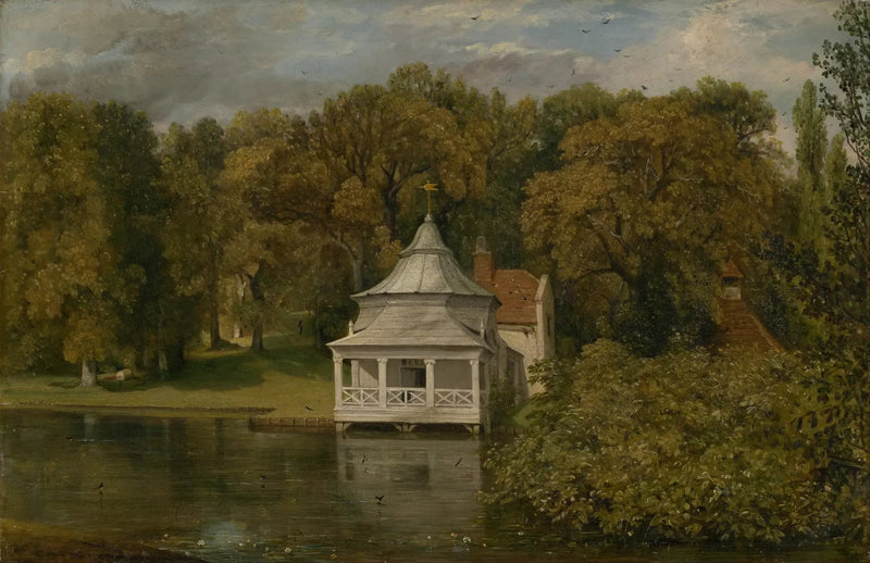 Os bairros atrás de Alresford Hall - John Constable