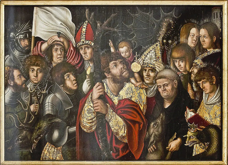 Os quatorze ajudantes na necessidade - Lucas Cranach, o Velho