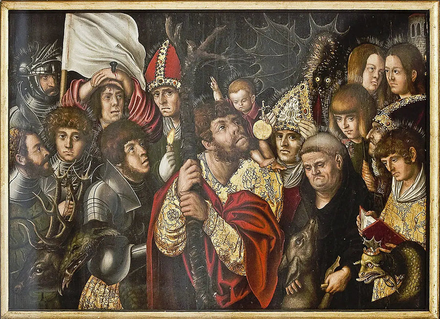 Os quatorze ajudantes na necessidade - Lucas Cranach, o Velho