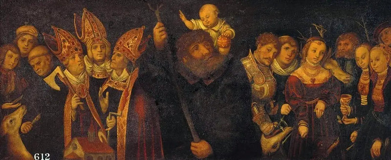 Os quatorze ajudantes na necessidade - Lucas Cranach, o Velho
