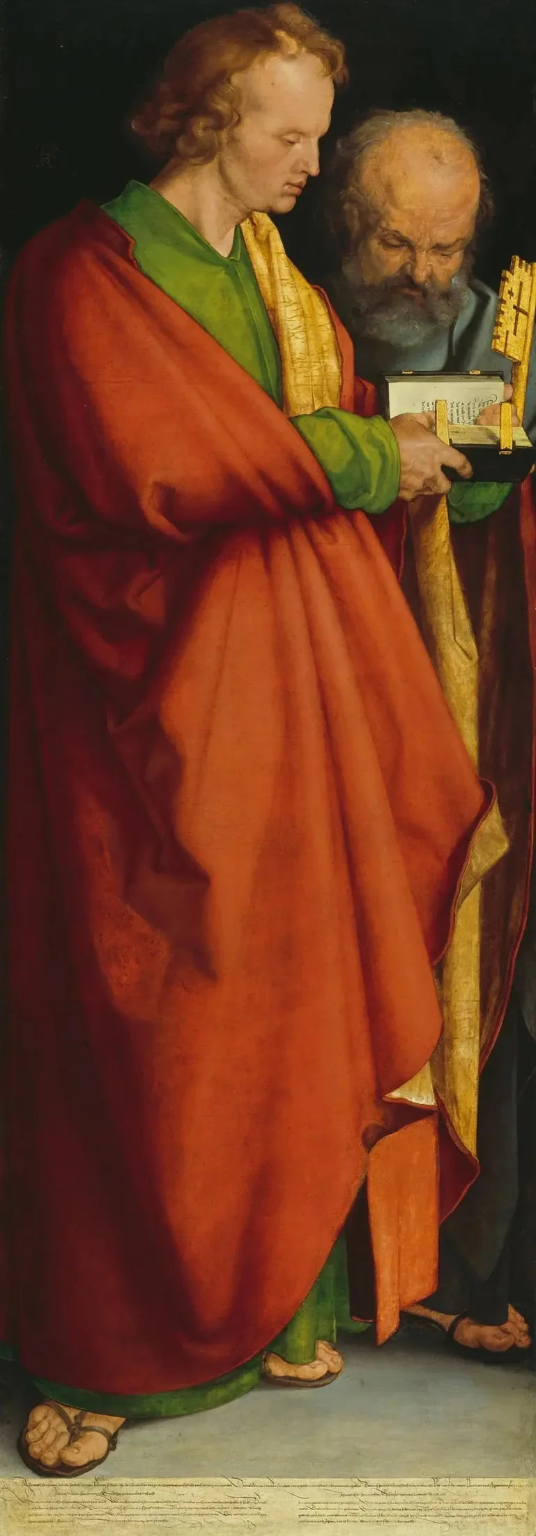 Os quatro apóstolos: santos João e Pedro - Albrecht Dürer
