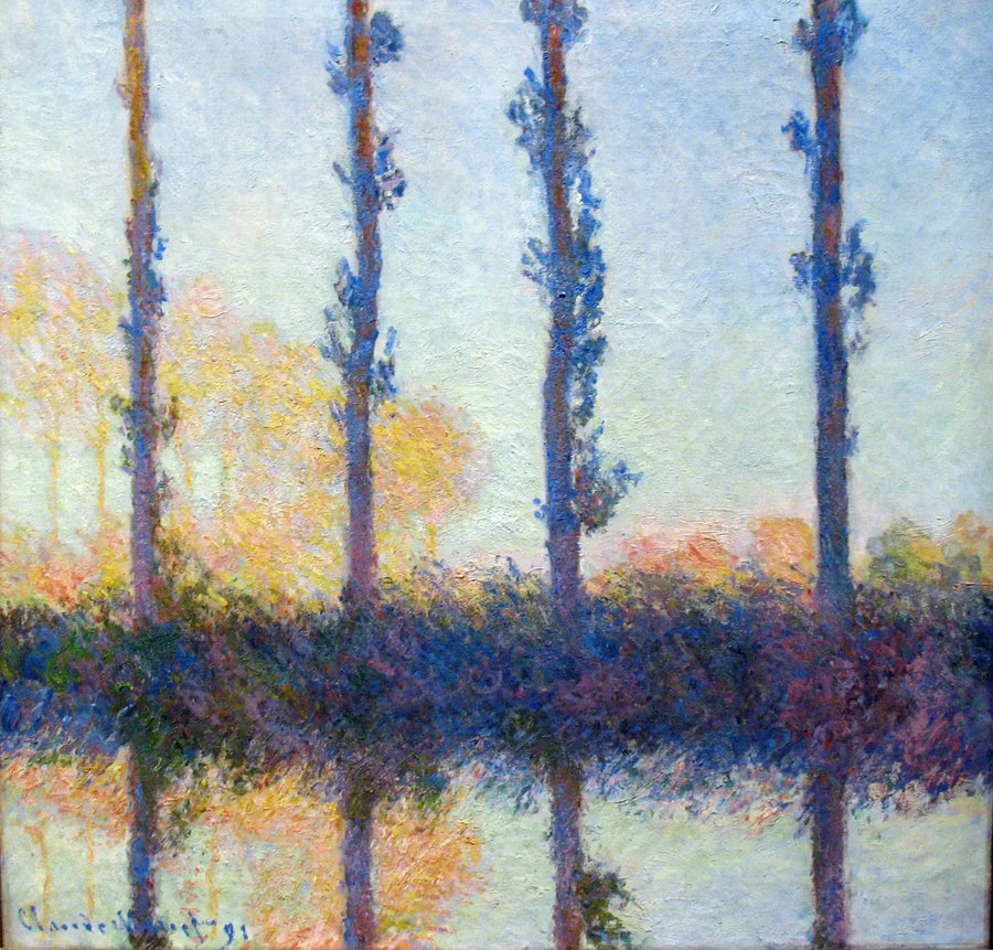 As quatro árvores - Claude Monet