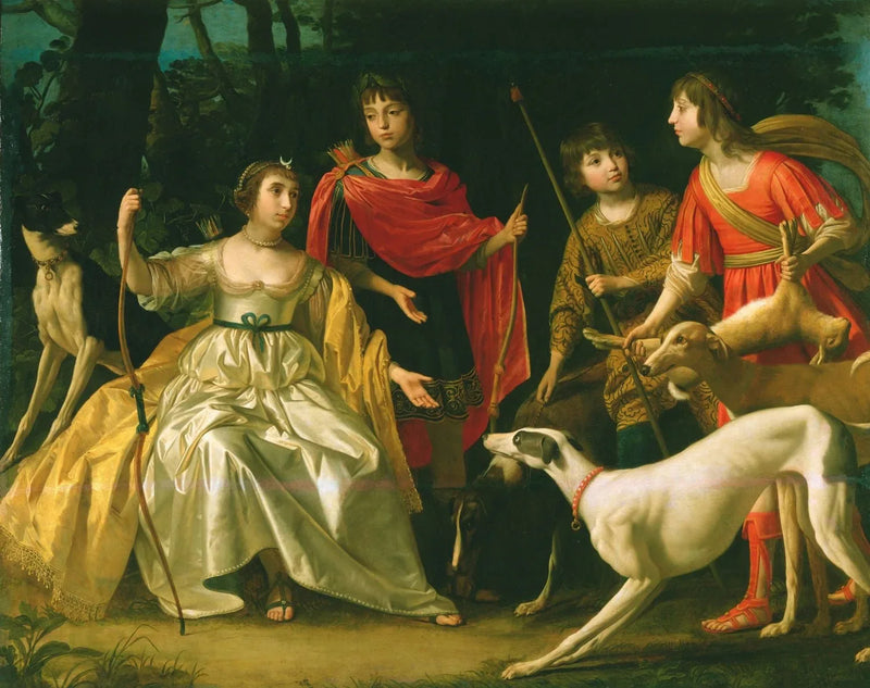 Os quatro filhos mais velhos do rei e da rainha da Boêmia - Gerrit van Honthorst