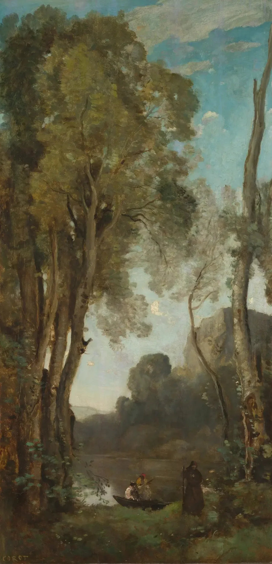 Os quatro momentos do dia: à noite - Jean-Baptiste Camille Corot