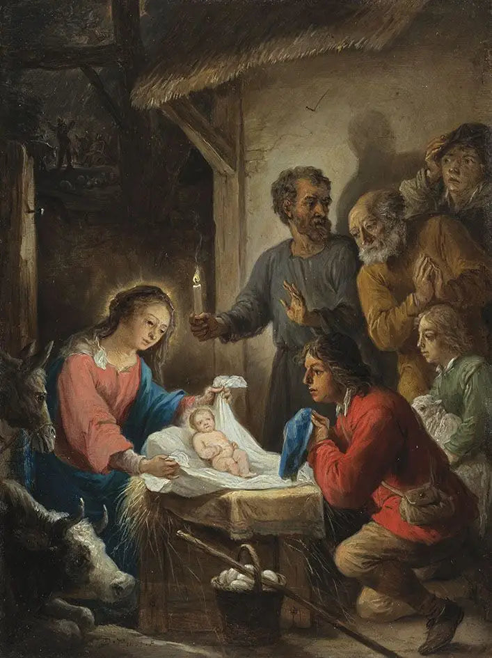 Os quinze segredos do rosário: a adoração dos pastores - David Teniers o Jovem