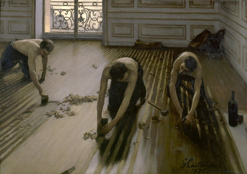Os Lixadores de Piso - Gustave Caillebotte