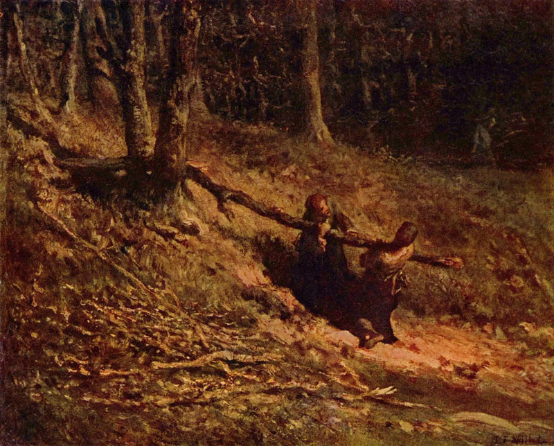Os remadores de madeira - Jean-François Millet
