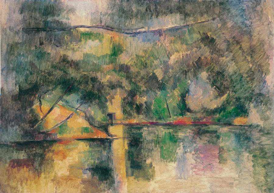 Os Reflexos na Água - Paul Cézanne