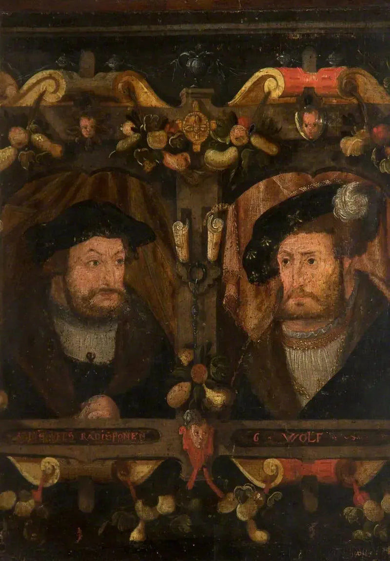 Reformadores Radisponen e G. Wolf (Frédéric « o Sábio », 1463-1525, e Jean I, « o Constante », 1468-1532) - Lucas Cranach o Velho