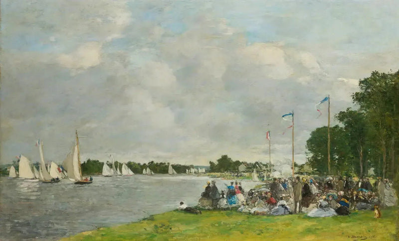 As regatas de Argenteuil - Eugène Boudin