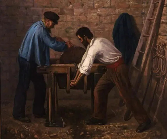 Os afiadores de facas - Gustave Courbet