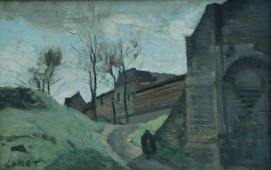 As muralhas de Arras. Porta São Miguel - Jean-Baptiste Camille Corot