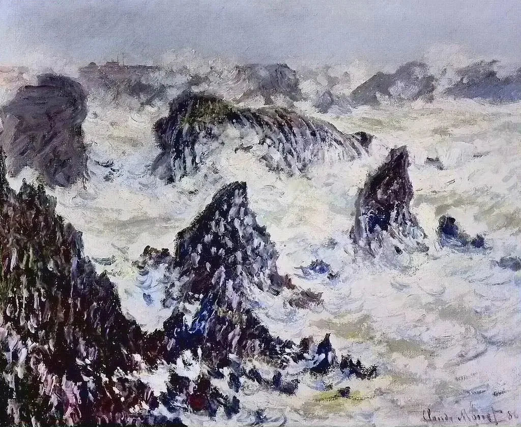 Les rochers de Belle-Île - Claude Monet image 1 reproduction réalisée par Alpha Reproduction