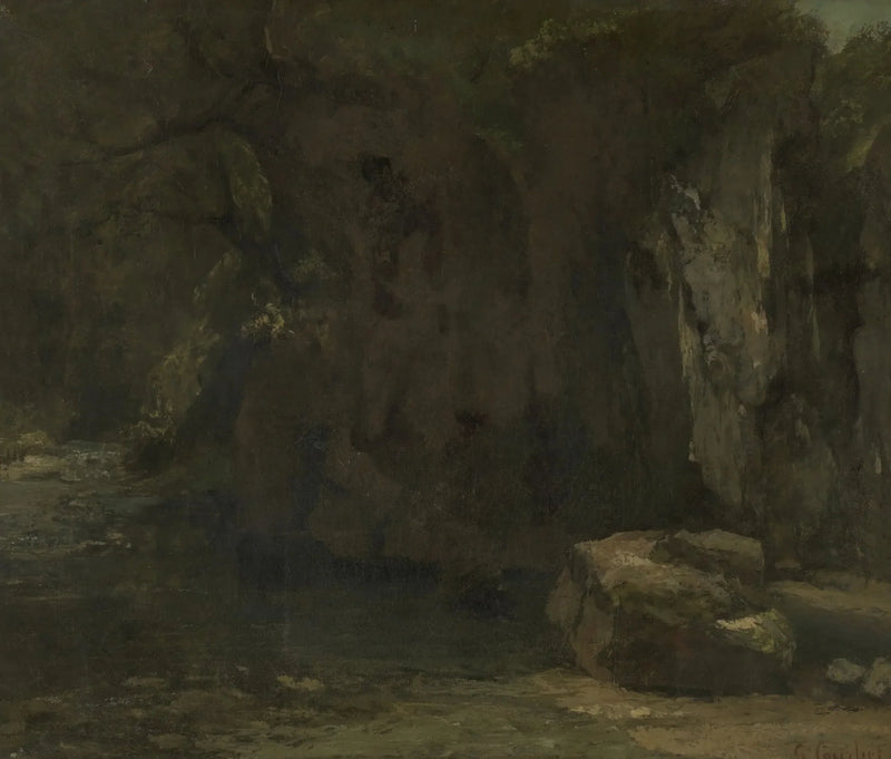 As rochas do Loue - Gustave Courbet