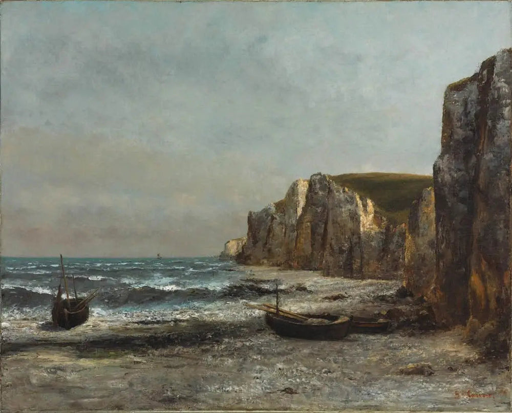 Les roches d'Étretat - Gustave Courbet image 1 copie de tableau peinte à la main