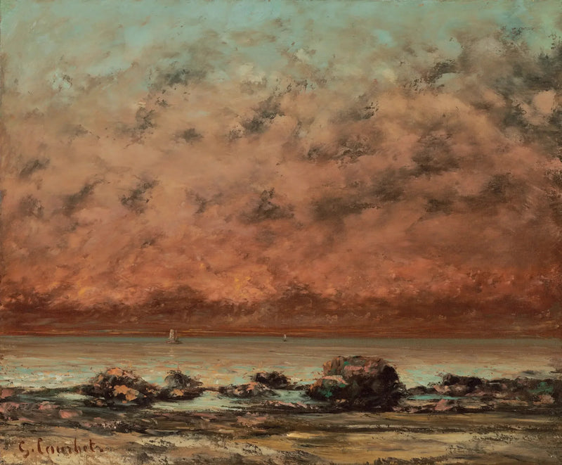 As Roches Noires de Trouville - Gustave Courbet