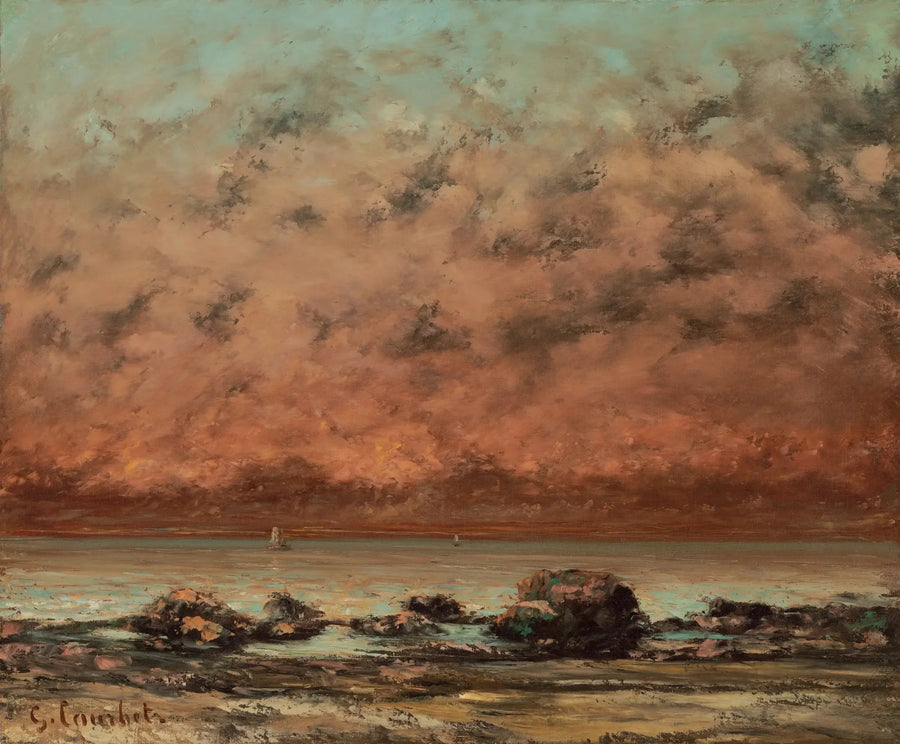 As Roches Noires de Trouville - Gustave Courbet