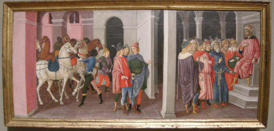 Os Reis Magos diante de Herodes - Matteo di Giovanni