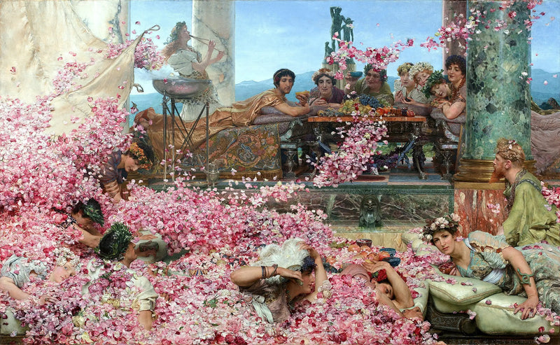 As rosas de Héliogábale - Lawrence Alma-Tadema
