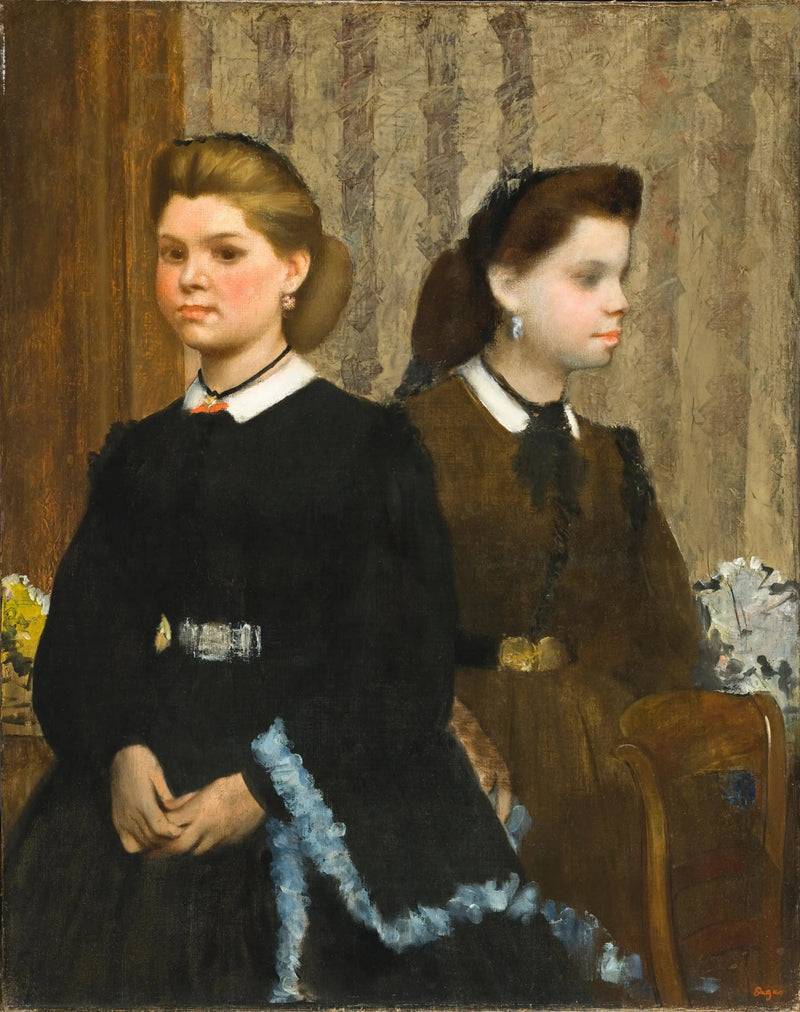 As irmãs Bellelli (Giovanna e Giuliana Bellelli) - Edgar Degas
