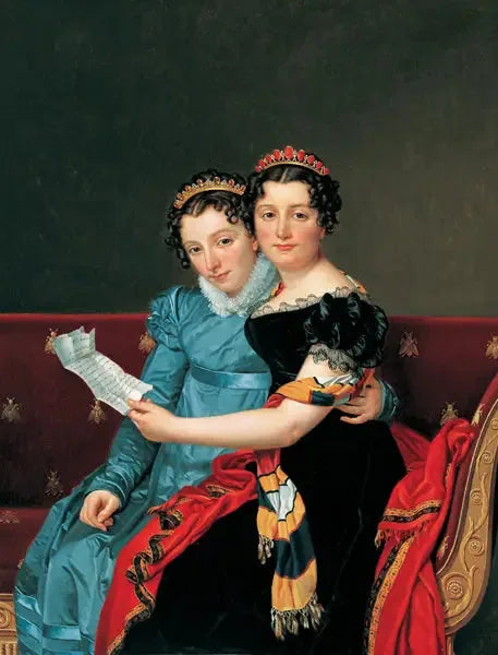 As irmãs Zénaïde e Charlotte Bonaparte - Jacques-Louis David