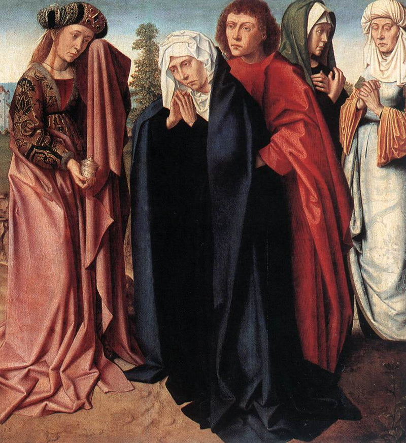 As Santas Mulheres e São João no Gólgota - Gérard David