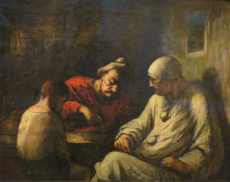 Saltimbancos em repouso - Honoré Daumier