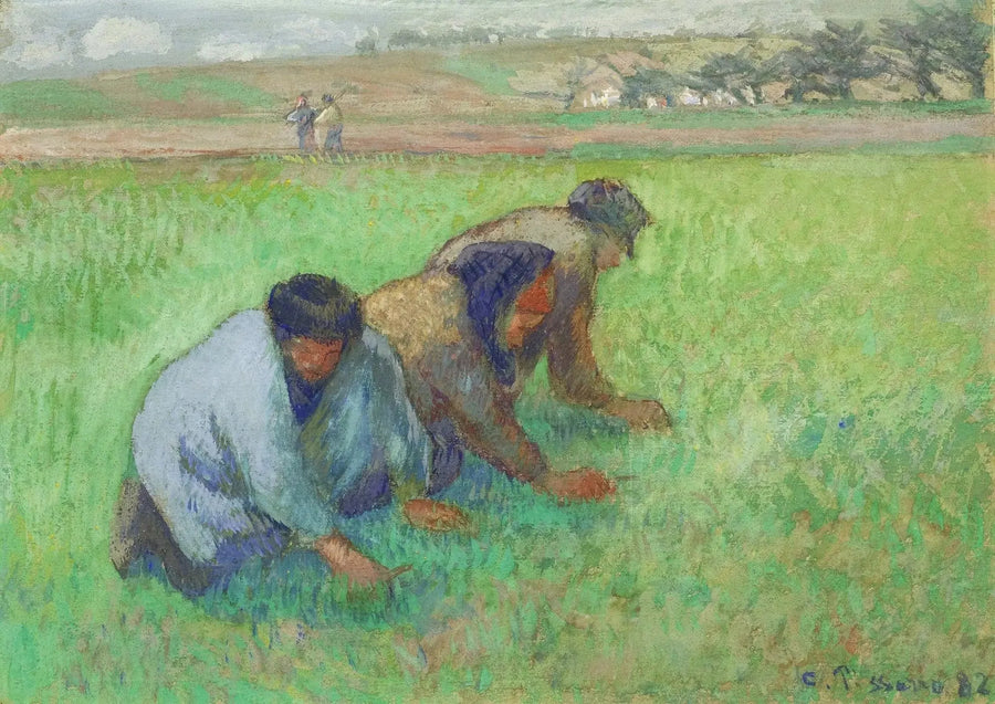 Os Sarclers - Camille Pissarro