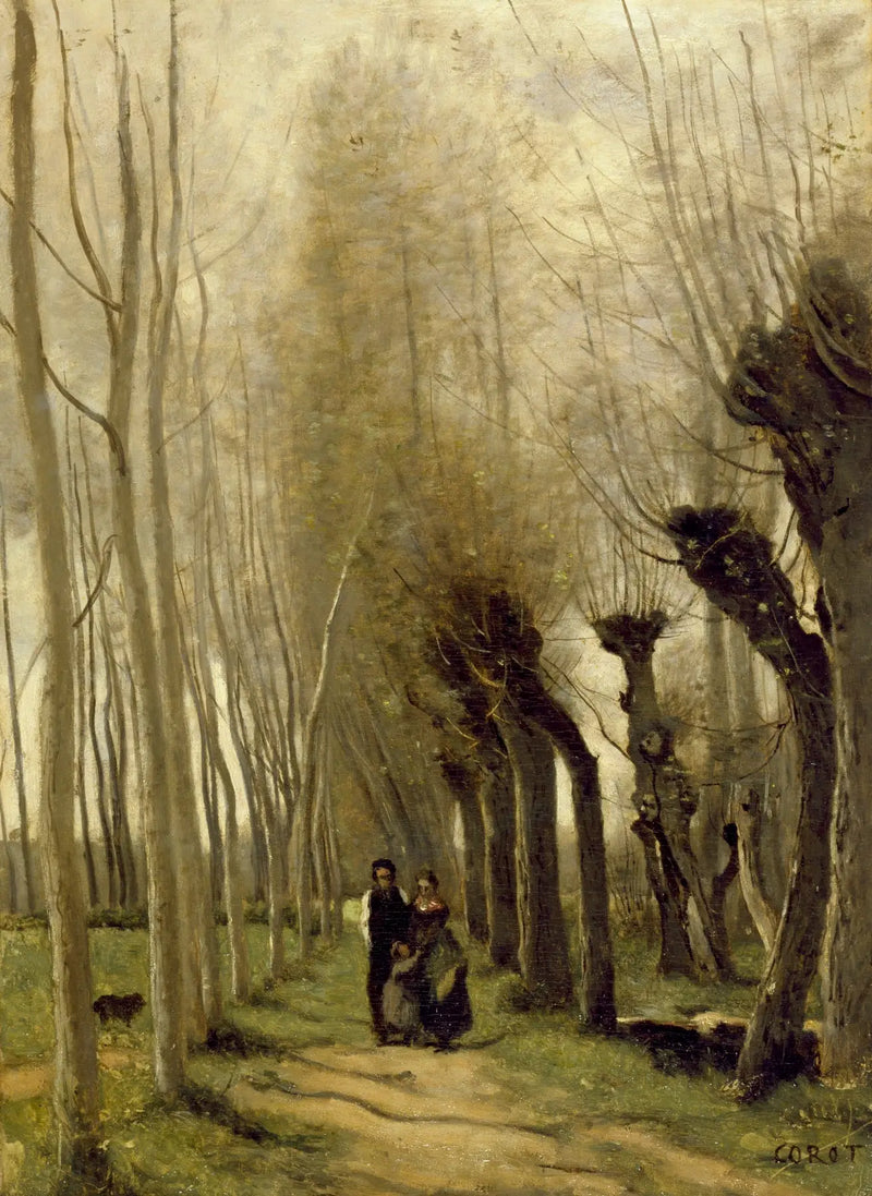 Os Salgueiros de Marissel - Jean-Baptiste Camille Corot
