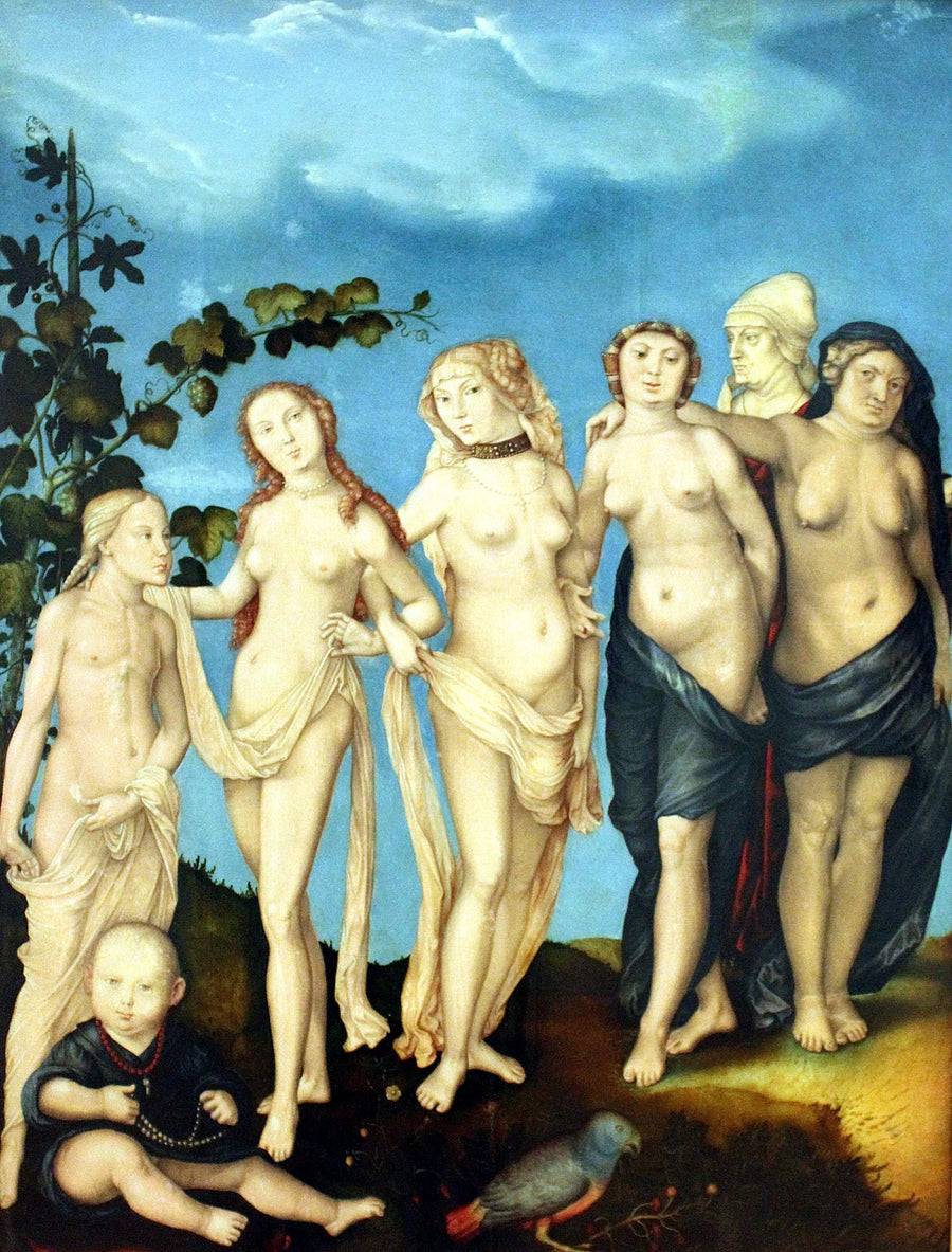 Os sete estágios da mulher - Hans Baldung Grien