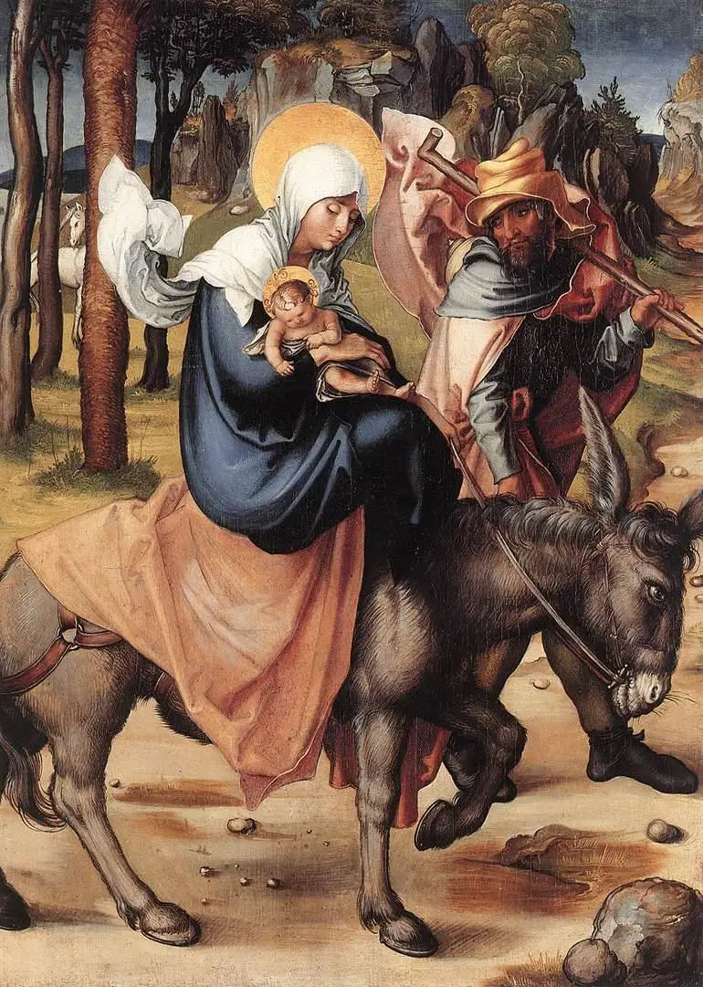 As Sete Dores da Virgem: A Fuga para o Egito - Albrecht Dürer