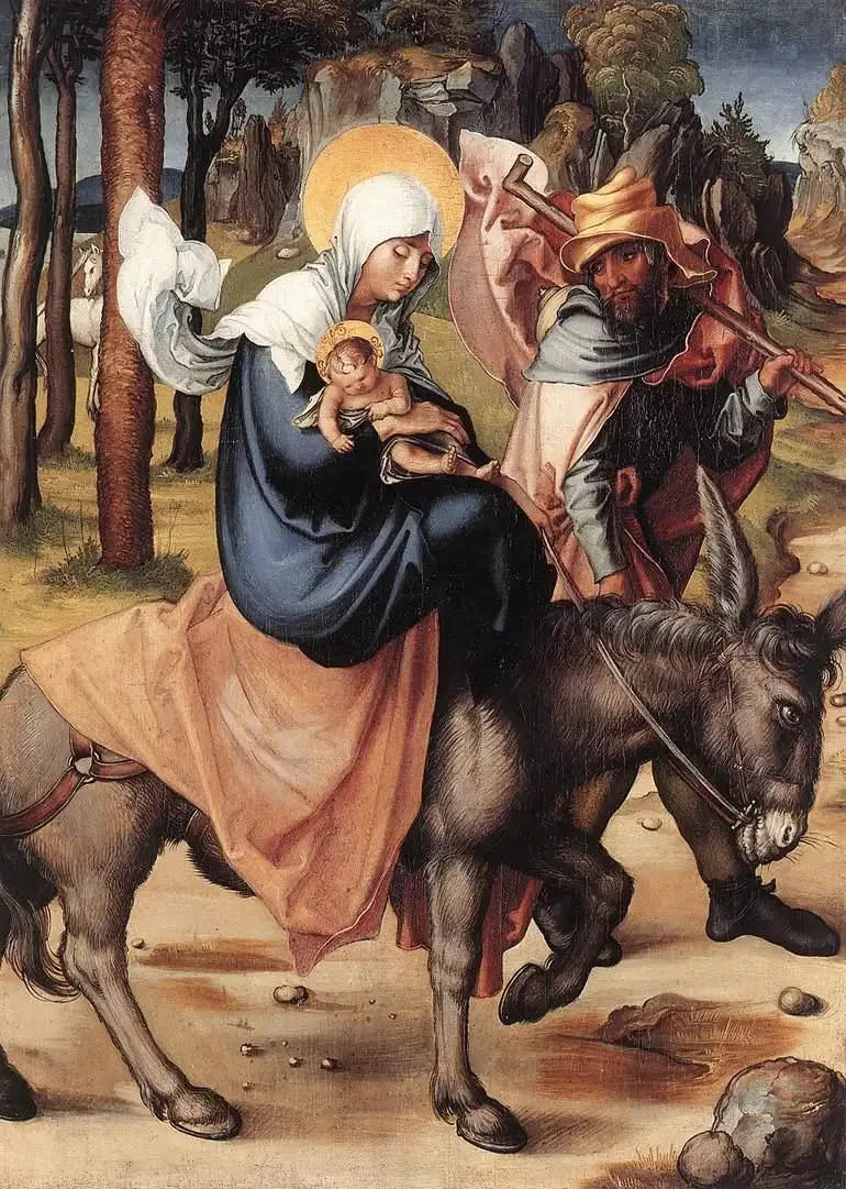 As Sete Dores da Virgem: A Fuga para o Egito - Albrecht Dürer