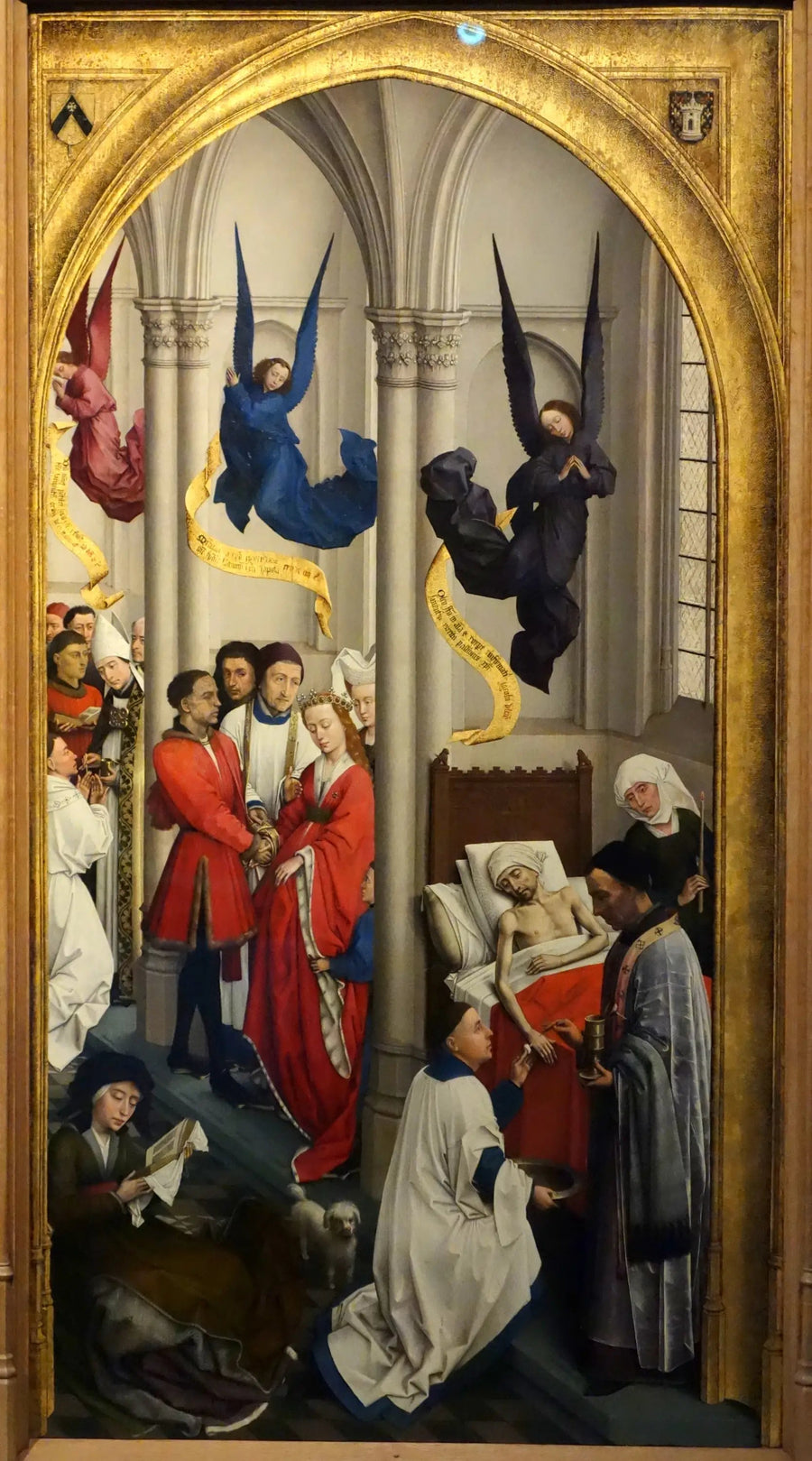 Os Sete Sacramentos (painel da direita) - Rogier van der Weyden